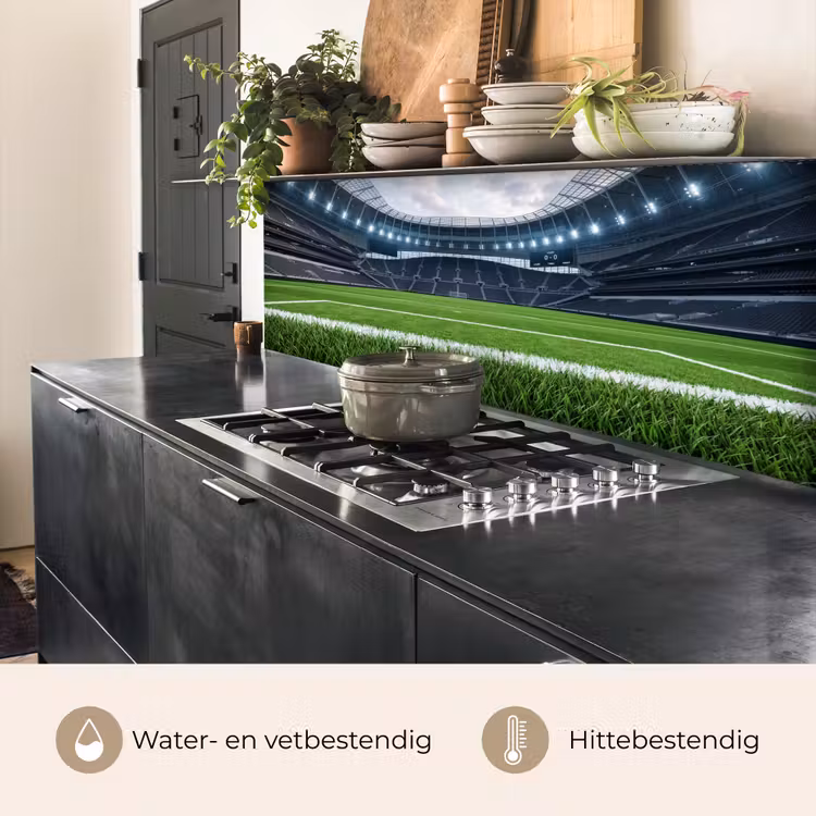 Keuken achterwand - Voetbal - Stadion - Sport - Groen — 5