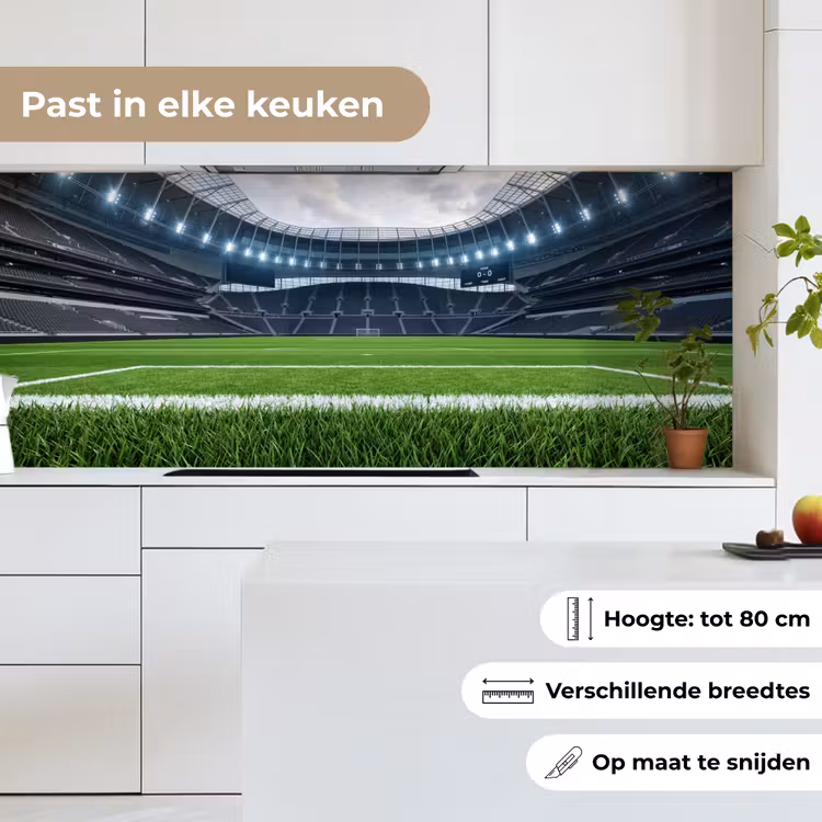 Keuken achterwand - Voetbal - Stadion - Sport - Groen — 7