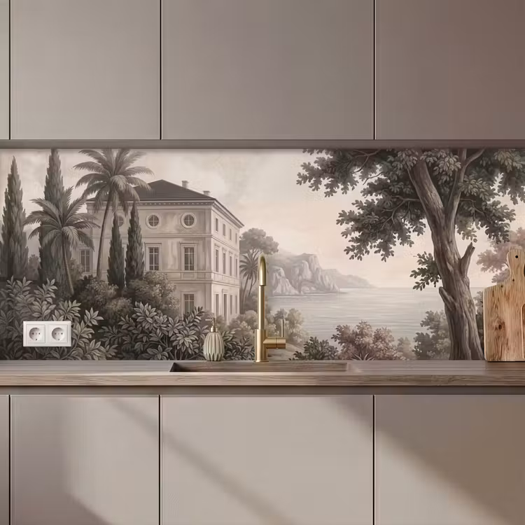Keuken achterwand - Zee - Villa - Beige — 1