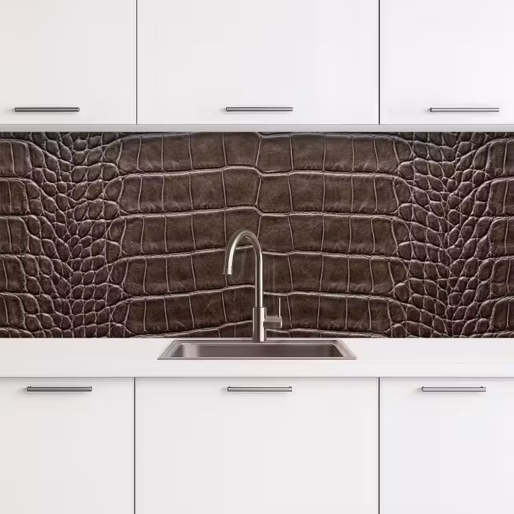 Keuken achterwand - Leer - Krokodil - Mat — 4