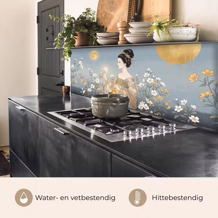 Keuken achterwand - Aziatisch - Vrouw - Kimono — 5