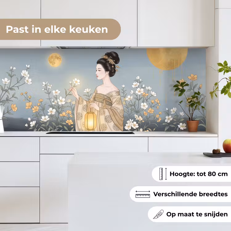 Keuken achterwand - Aziatisch - Vrouw - Kimono — 7