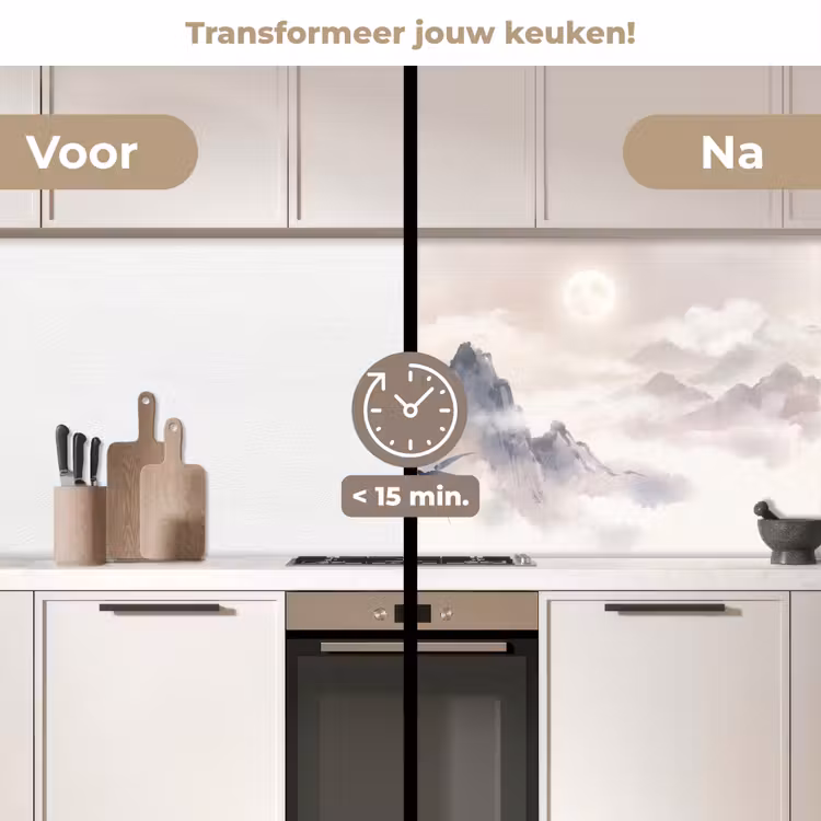 Keuken achterwand - Bamboe - Azië - Grijs — 3