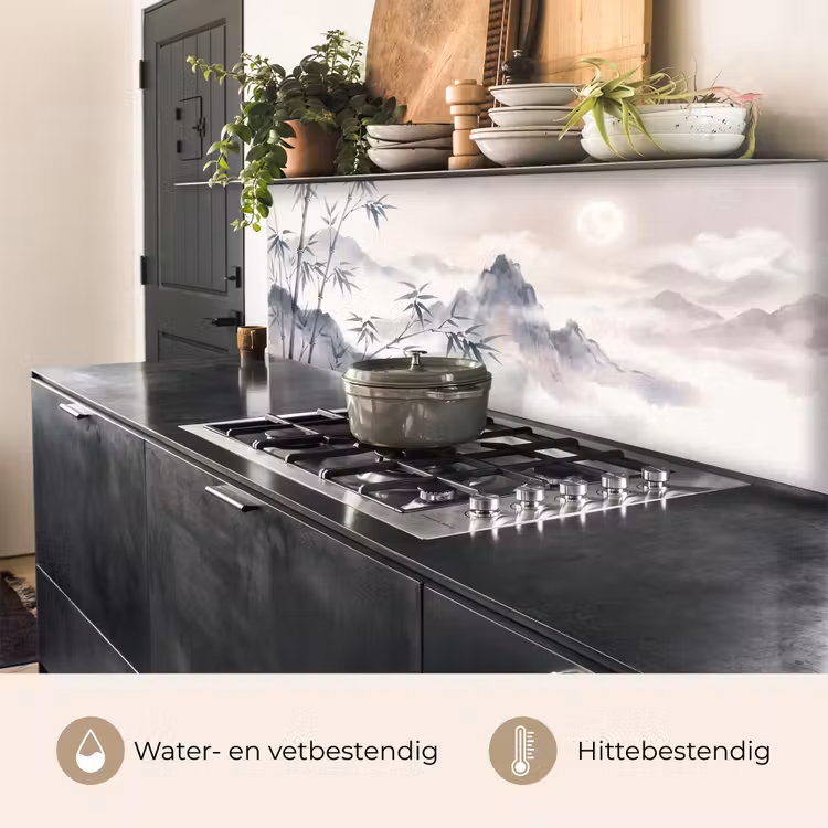 Keuken achterwand - Bamboe - Azië - Grijs — 5