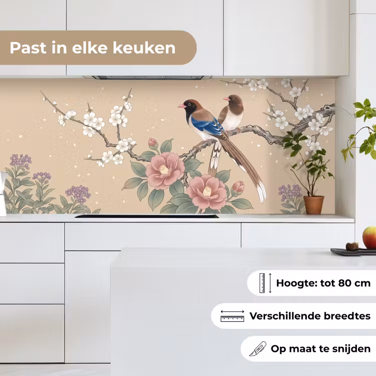 Keuken achterwand - Bloemen - Vogels - Bloemen — 7