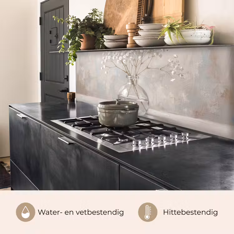 Keuken achterwand - Gipskruid - Vaas - Wit — 5