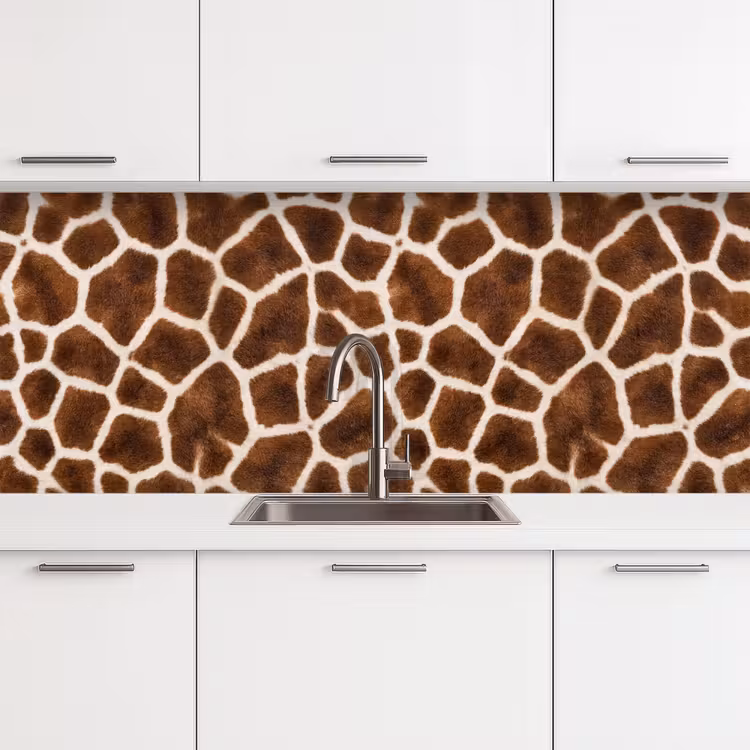Keuken achterwand - Giraf - Vacht - Klassiek - Bruin — 4