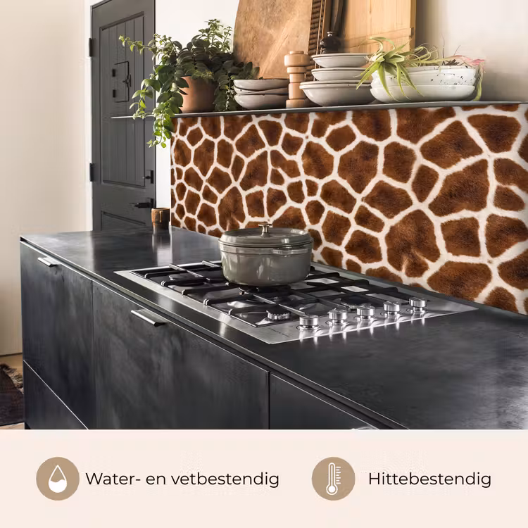 Keuken achterwand - Giraf - Vacht - Klassiek - Bruin — 5
