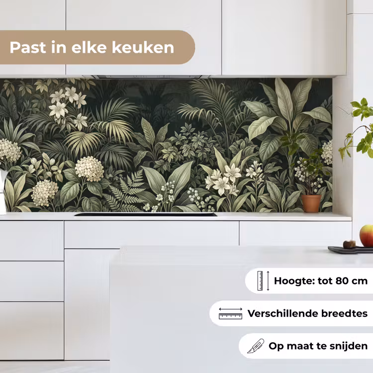 Keuken achterwand - Jungle - Bladeren - Botanisch - Groen — 7