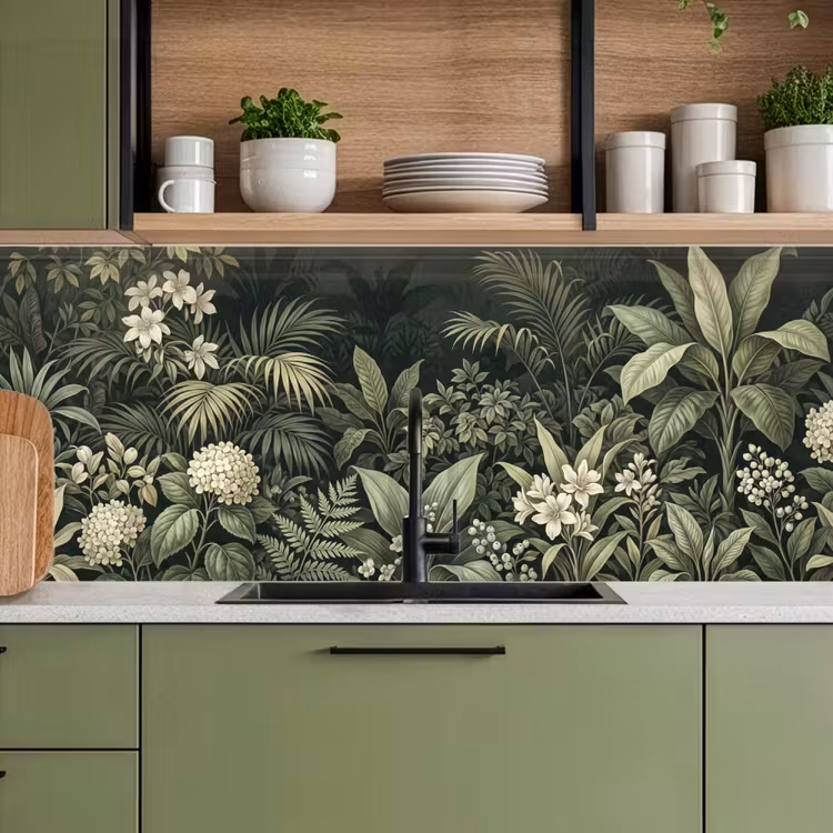 Keuken achterwand - Jungle - Bladeren - Botanisch - Groen — 8