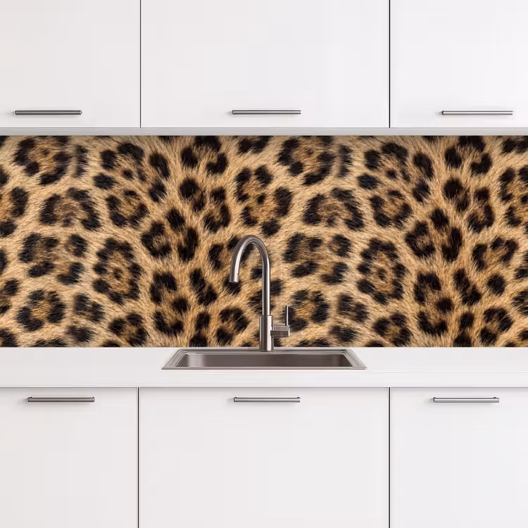 Keuken achterwand - Luipaard - Vacht - Klassiek - Bruin — 4