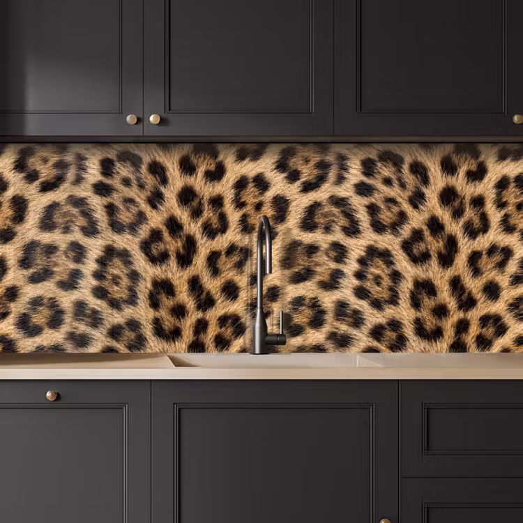 Keuken achterwand - Luipaard - Vacht - Klassiek - Bruin — 6