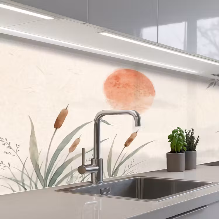 Keuken achterwand - Minimalistisch - Bamboe - Groen — 2