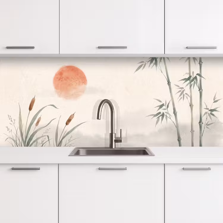 Keuken achterwand - Minimalistisch - Bamboe - Groen — 4