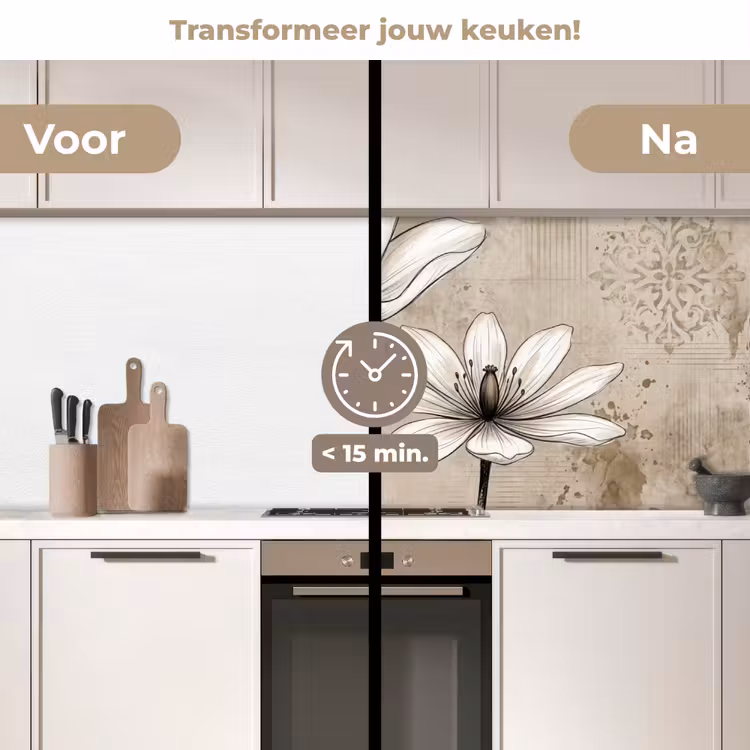 Keuken achterwand - Modern - Design - Wit — 3