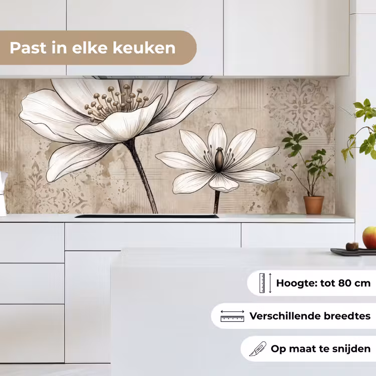 Keuken achterwand - Modern - Design - Wit — 7