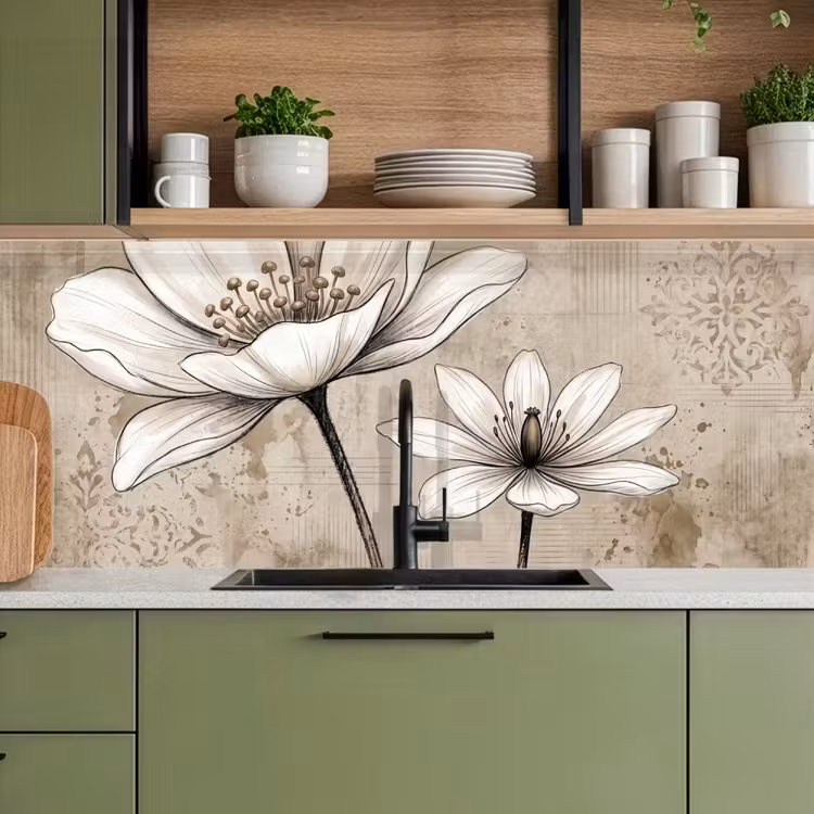 Keuken achterwand - Modern - Design - Wit — 8