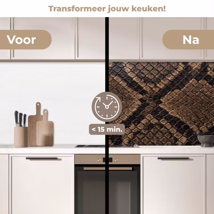 Keuken achterwand - Python - Schubben - Brons — 3