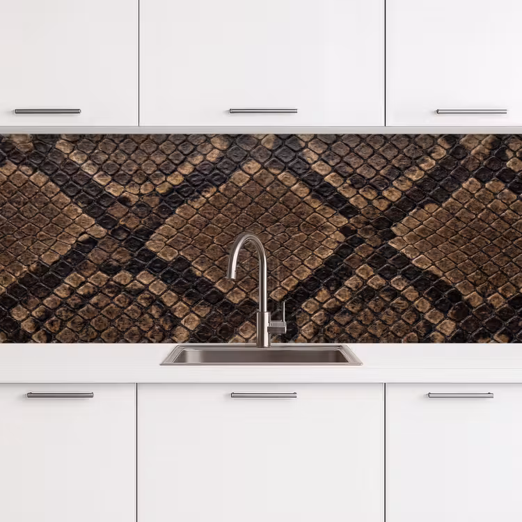 Keuken achterwand - Python - Schubben - Brons — 4