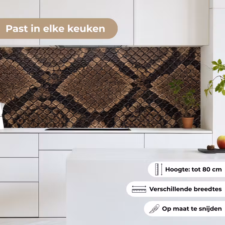 Keuken achterwand - Python - Schubben - Brons — 7