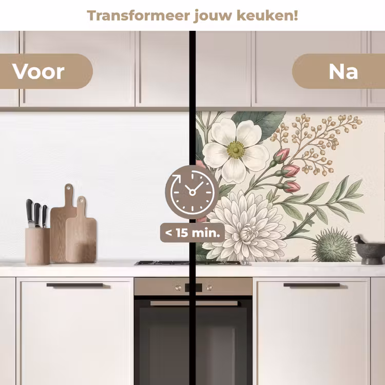 Keuken achterwand - Romantisch - Design - Kleurrijk — 3