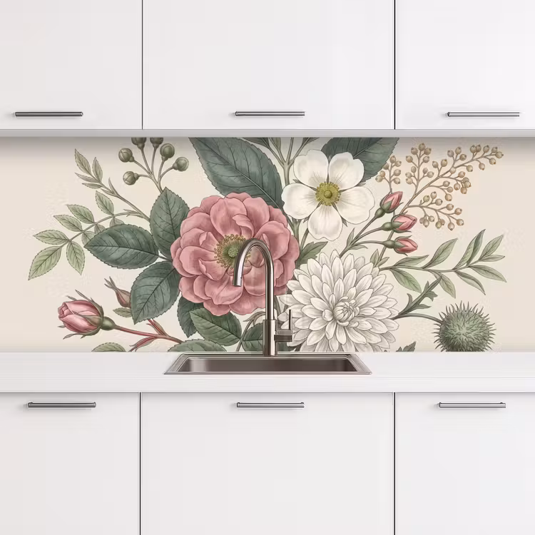 Keuken achterwand - Romantisch - Design - Kleurrijk — 4
