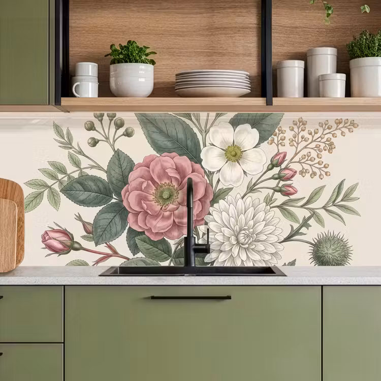 Keuken achterwand - Romantisch - Design - Kleurrijk — 8