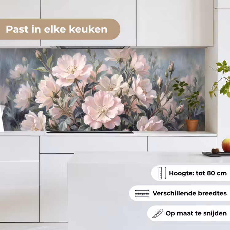 Keuken achterwand - Rozen - Illustratie - Roze — 7
