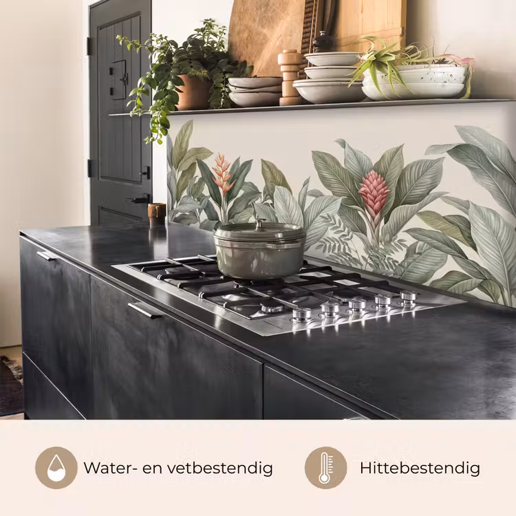 Keuken achterwand - Tropisch - Planten - Modern - Groen — 5