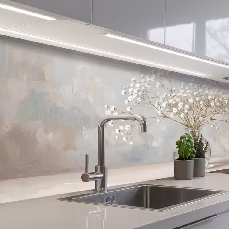 Keuken achterwand - Vaas - Gipskruid - Wit — 2