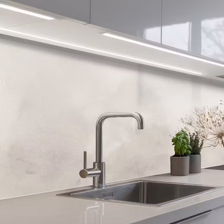 Keuken achterwand - Vlinder - Bloem -Natuur - Beige — 2