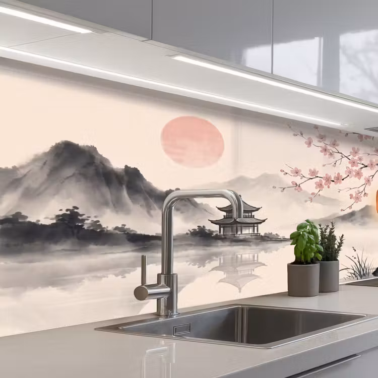 Keuken achterwand - Zon - Japans - Traditioneel — 2