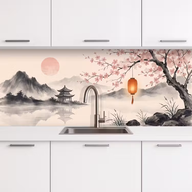 Keuken achterwand - Zon - Japans - Traditioneel — 4