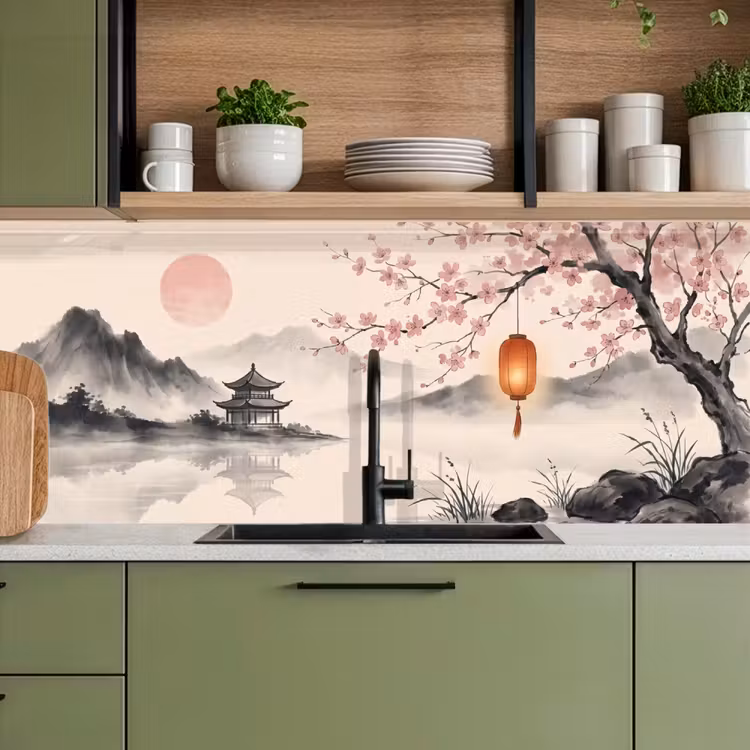 Keuken achterwand - Zon - Japans - Traditioneel — 8