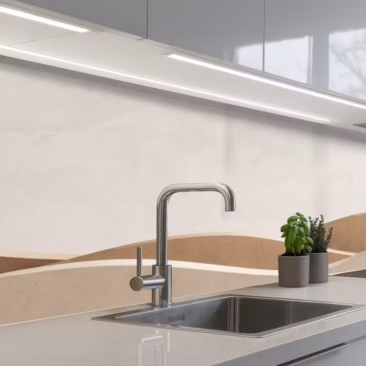 Keuken achterwand - Abstract - Golven - Modern - Beige — 2