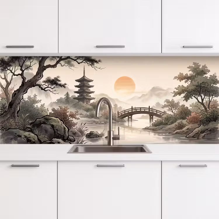 Keuken achterwand - Azië - Landschap - Kleurrijk — 4