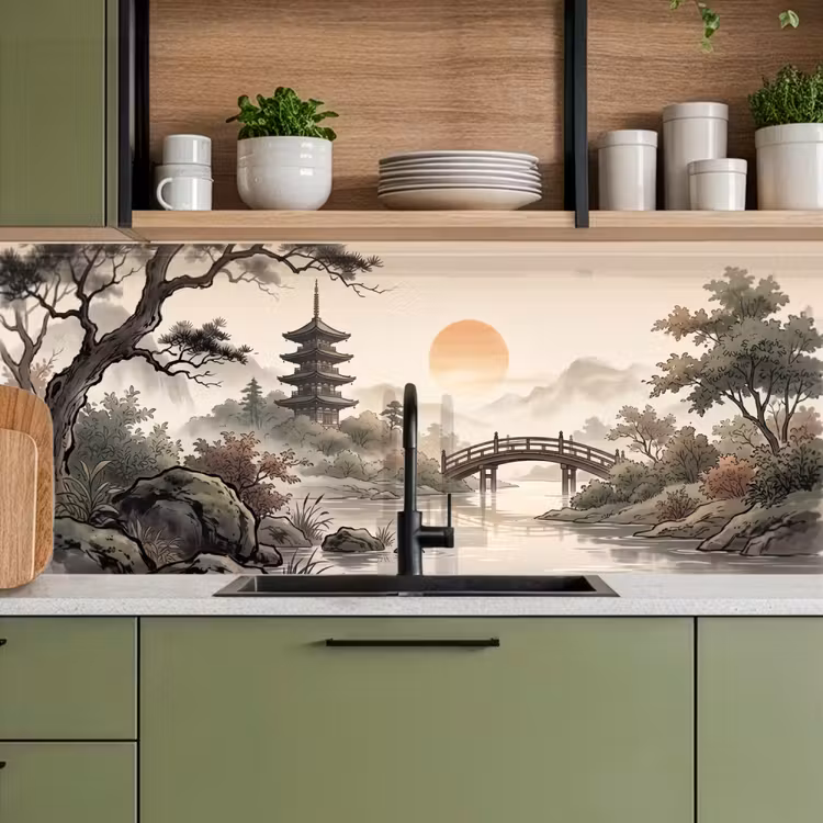 Keuken achterwand - Azië - Landschap - Kleurrijk — 8