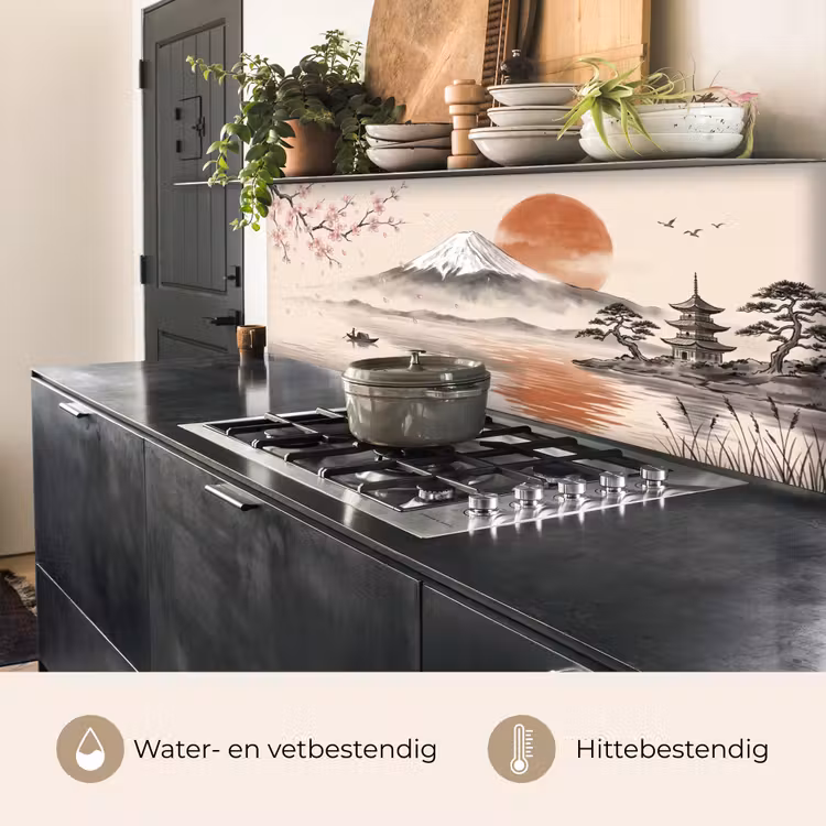 Keuken achterwand - Bergtop - Meer - Bloesem — 5