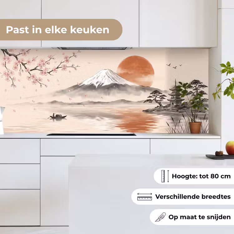 Keuken achterwand - Bergtop - Meer - Bloesem — 7