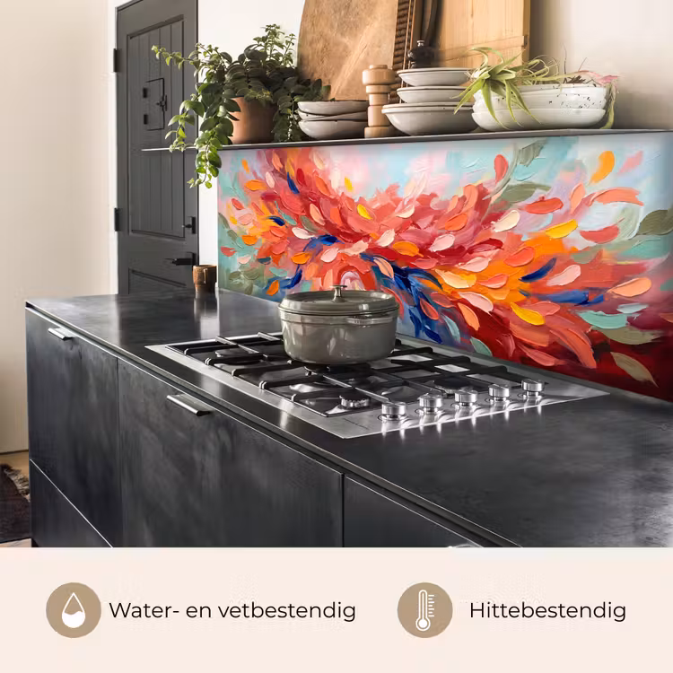 Keuken achterwand - Bloemen - Abstract - Kunst - Modern — 5