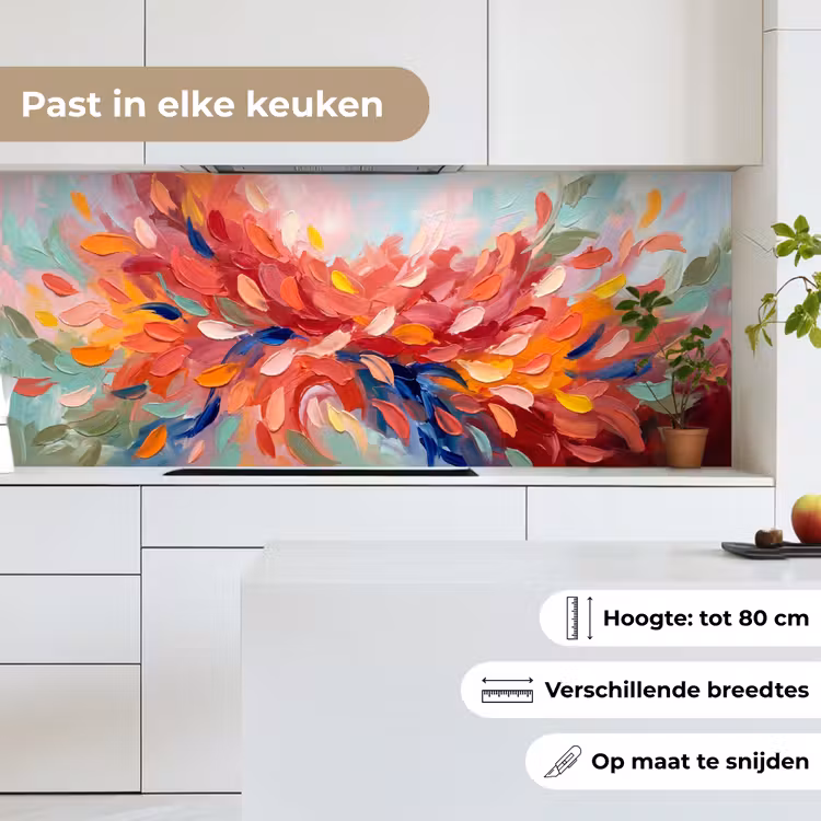 Keuken achterwand - Bloemen - Abstract - Kunst - Modern — 7