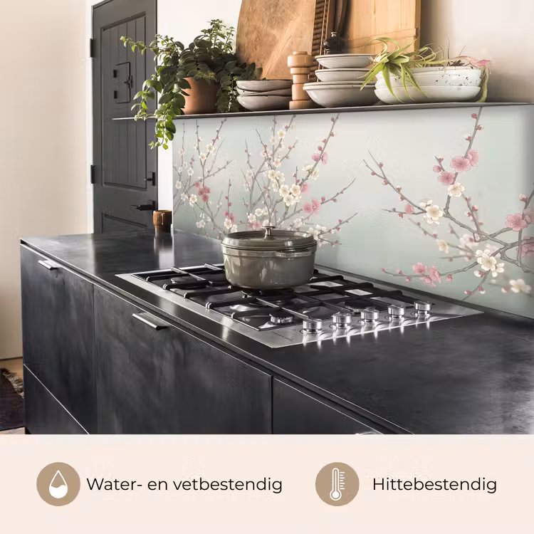 Keuken achterwand - Kersen - Bloesem - Groen — 5