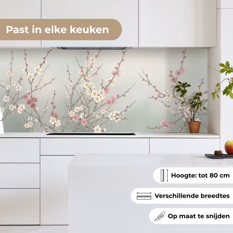 Keuken achterwand - Kersen - Bloesem - Groen — 7