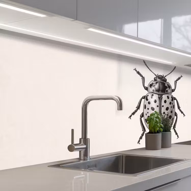 Keuken achterwand - Kever - Insect - Vintage — 2