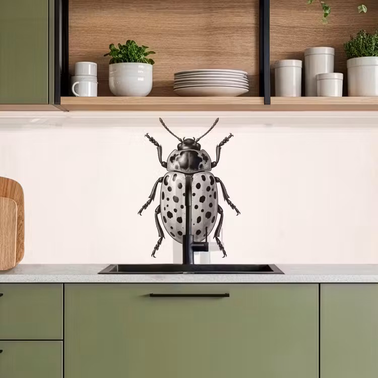 Keuken achterwand - Kever - Insect - Vintage — 8