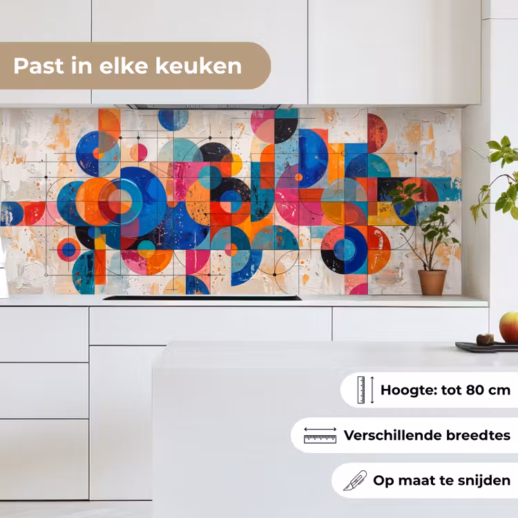 Keuken achterwand - Kunst - Geometrisch - Abstract - Kleurrijk — 7