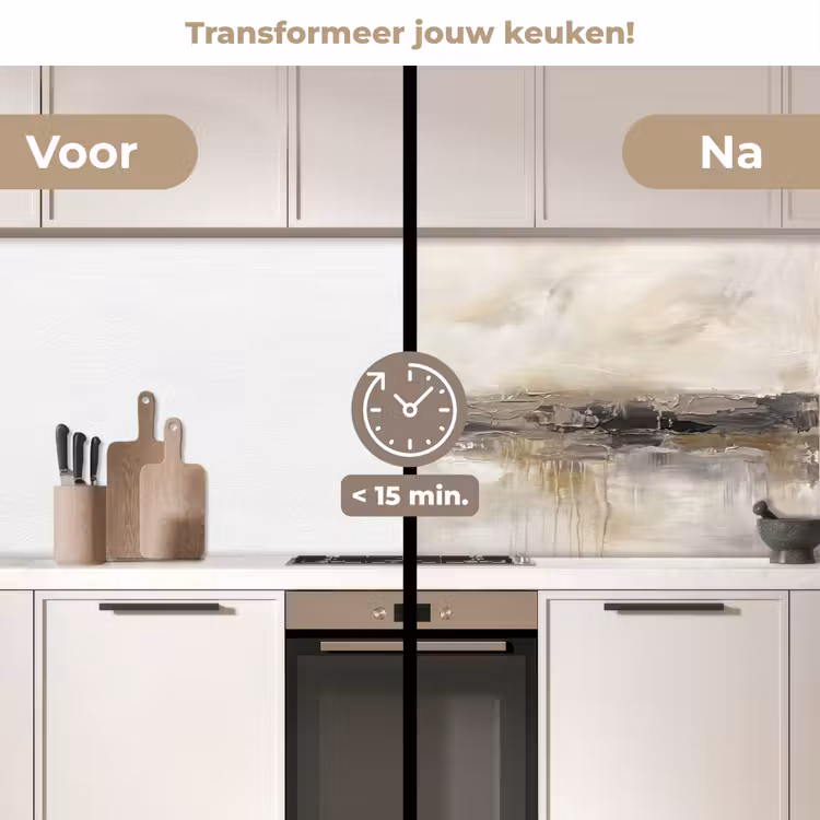 Keuken achterwand - Landschap - Horizon - Natuur - Abstract - Neutraal — 3