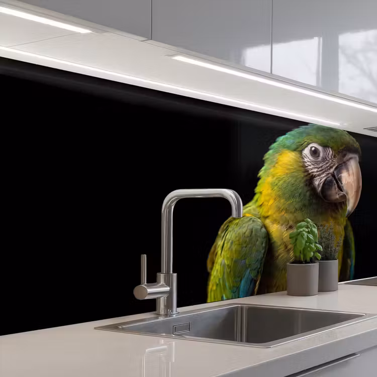 Keuken achterwand - Ara - Portret - Groen — 2