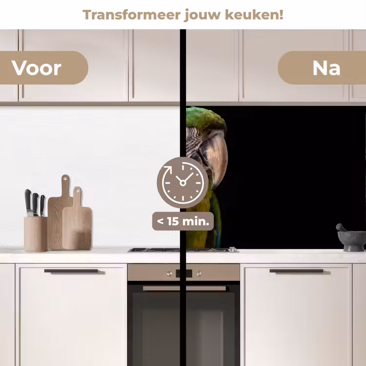Keuken achterwand - Ara - Portret - Groen — 3