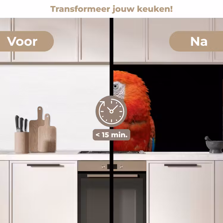 Keuken achterwand - Ara - Portret - Rood — 3
